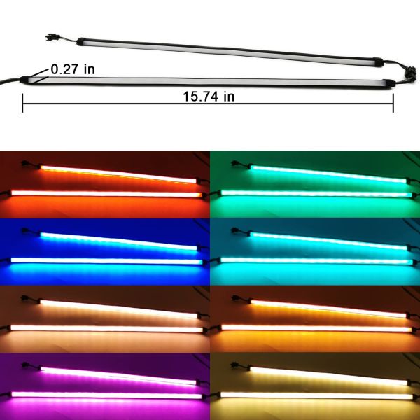 IP 44 T8 LED Tube Light RGBW Color Changing T8 Fluorescent Light With Controller