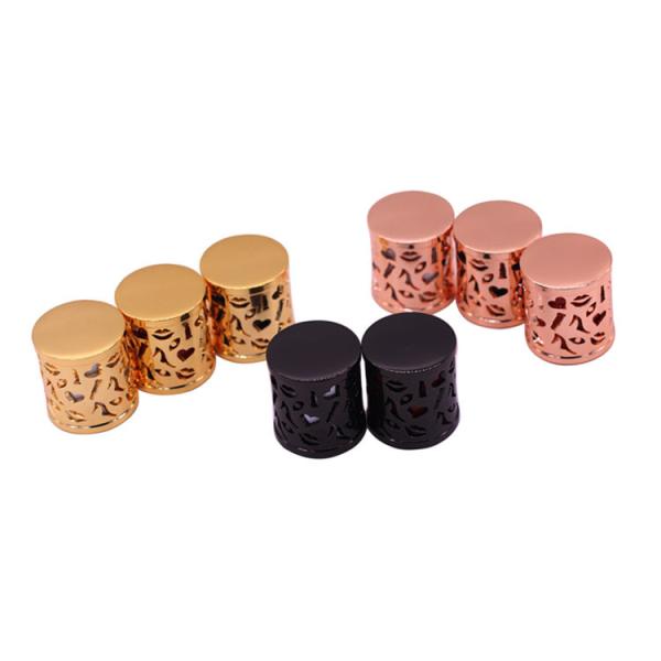 Super Zamac Custom Perfume Bottle Caps Simple And Shiny In Various Colors