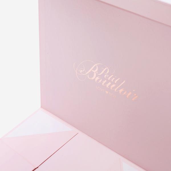 Book Shape Debossing Magnetic Garment Packaging Boxes With Ribbon