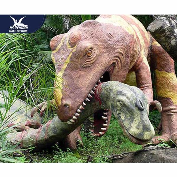 Moveable Realistic Dinosaur Models For Museum Exhibition / Life Like Garden Animals
