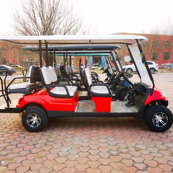 30-40mph Street Legal Electric Golf Carts Six Seater Vehicles