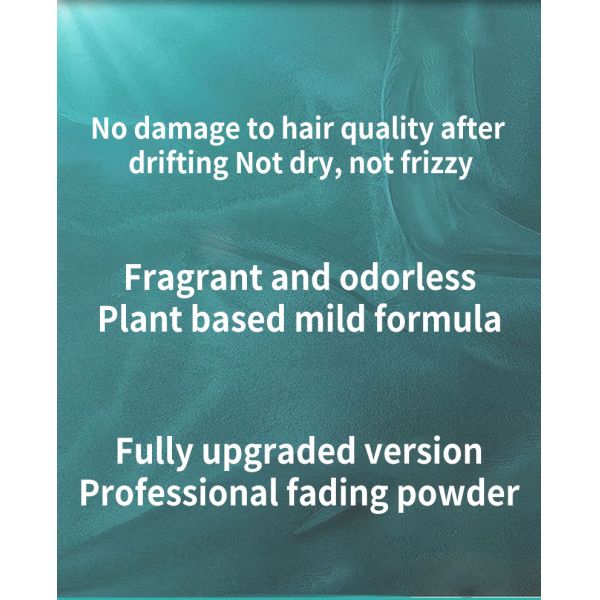 Produits de décoloration capillaire professionnels pour salon, éclaircissant sans ammoniaque pour cheveux foncés