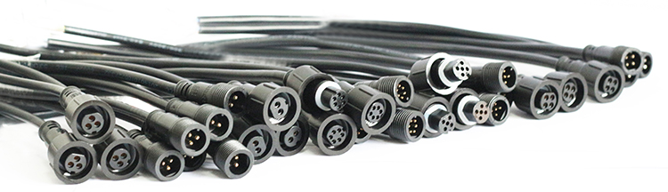 Соединитель прокладки 6pin СИД M18 IP68 2.4A магнитный Pogo