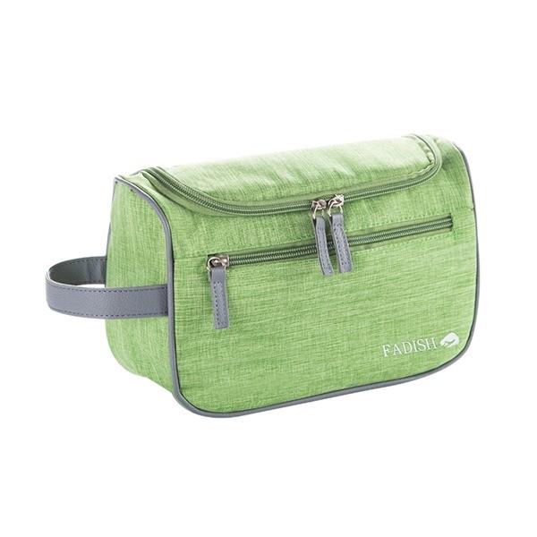 Oxford Fabric Mens Custom Cosmetic Bags , top double metal zipper Make Up Organizer