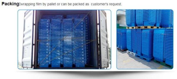 Light weight one time plastic pallets for transport and storage, Heavy duty cross bottom plastic pallet with 6 runners