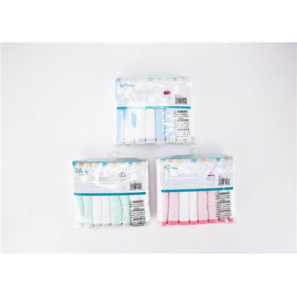 100% Cotton Baby Bath Washcloths 4pk Woven Washcloth Highly Water Absorbent