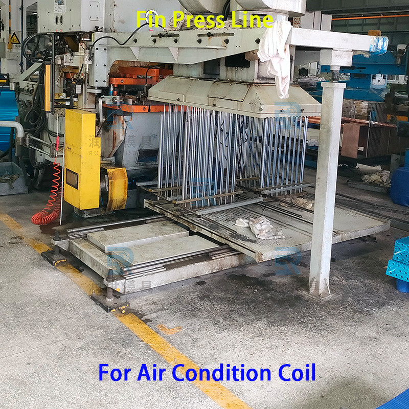 Servo Control Fin Press Line Touch Screen Fin Press Machine For Heat Exchanger Aluminum Foils