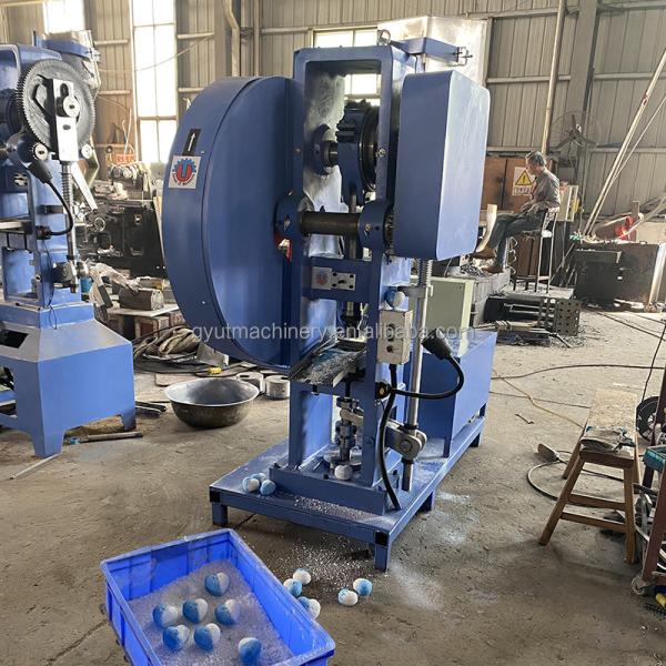 Máquina de prensagem de bolas de banho hidráulica pneumática de 15 kg com fácil operação