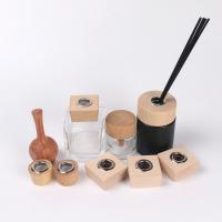Couvercle de diffuseur de roseau carré Bouchon de bouteille de parfum en bois 28 25 fil