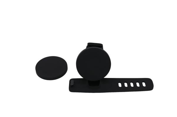 Custom Silicone Rubber phone holder silicone bands overmolding with plastic for sports equipment