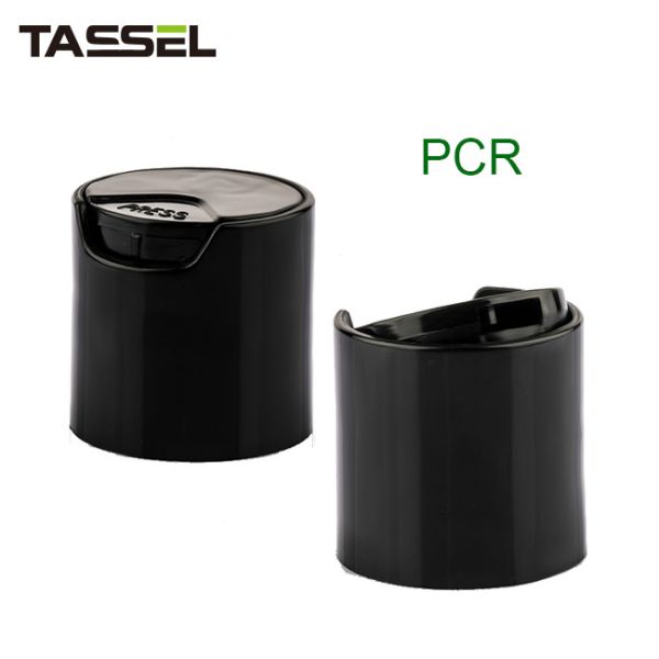 Крышки диска PCR 24/410 черные разливают крышку по бутылкам для продуктов лосьона шампуня