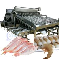 Máquina de classificação de frutos do mar ISO 1500KG, classificador de tamanho de peixe multifuncional