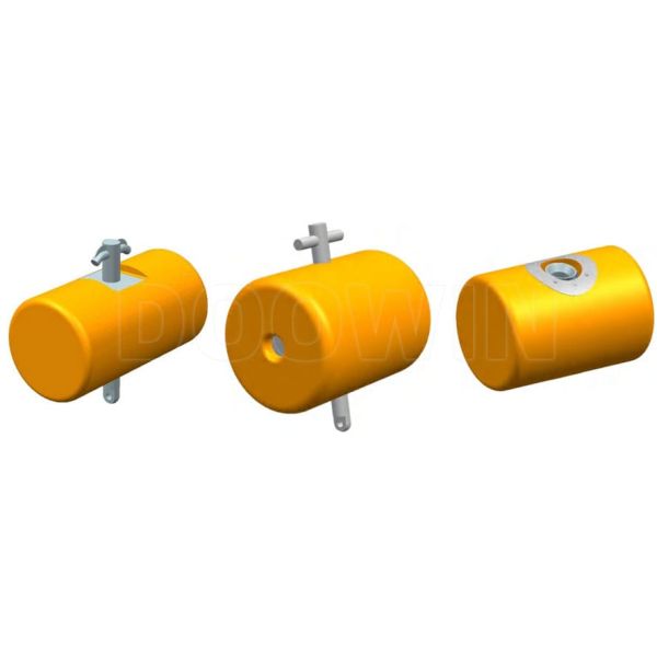 Barrel Commercial Mooring Buoys Chain Through Type Marine Barrier Floats