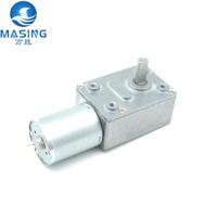 370 moteur réducteur de vitesses de tourbillon turbo 6v12v24v en miniature DC avec arbre fileté M5 pour capuche et machine à barbecue
