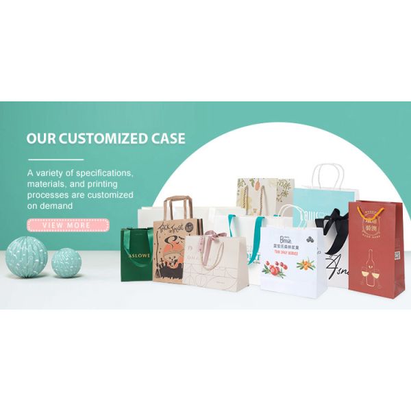 Compostable Brown Flat Bottom Kraft Paper Shopping Bags Packaging Bulk