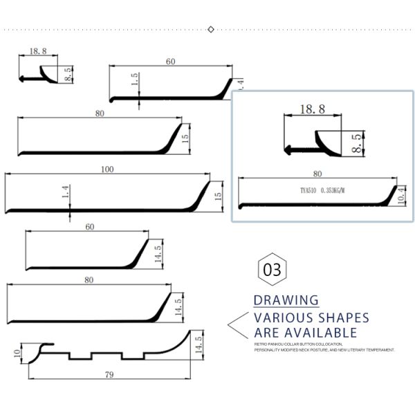 Invisible Anodised Aluminium Skirting , Decorative 50mm aluminium skirting