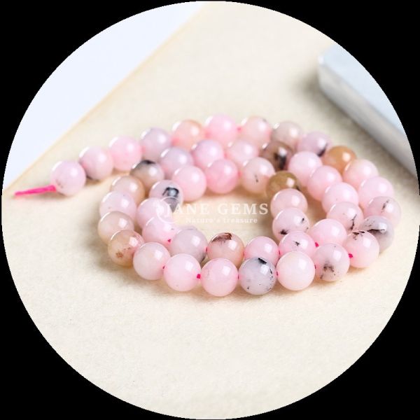 La pierre précieuse de coupe ronde de différentes couleurs Chalcédoine Franges de perles lâches Parfait pour les créations de bijoux bricolage