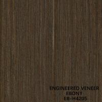 Coupe droite en bois décorative du chêne noir H4205 de placage en bois d'ébène pour le dos en molleton de visage de Cabinet