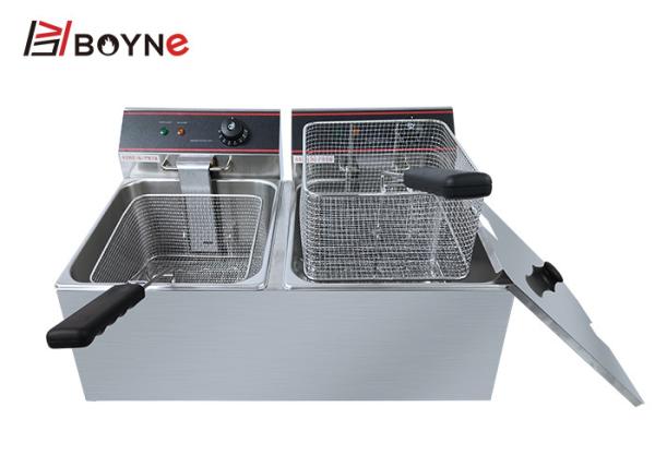Fried Chicken Fryer Double Oil Tank Heavy Duty Restaurant Equipments