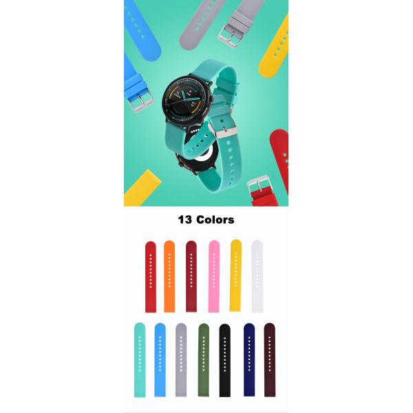 Unisex съемная пряжка нержавеющей стали ремешка для часов TPU резиновая