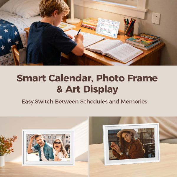 10.1inch Calendar Digital white