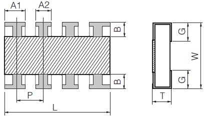 150K OHM 5% 1W 2512 Чип-резистор для поверхностного монтажа ERJ-1TYJ154U SMD