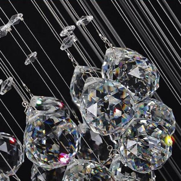 Long Crystal Chandelier Lighting Lustres Lampadari Modern Stage hallway light(WH-NC-24)