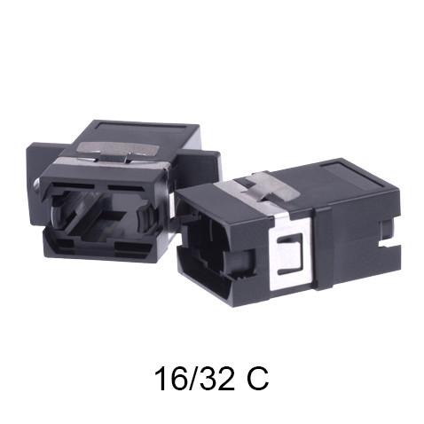 Black Color MPO Fiber Optic Adapter 12C / 24C / 36 C Easy Operating