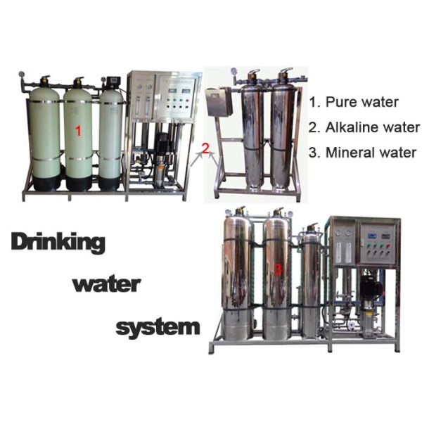 Reverse Osmosis Drinking Water Treatment System 380V 220V Small 1000LPH RO Plant