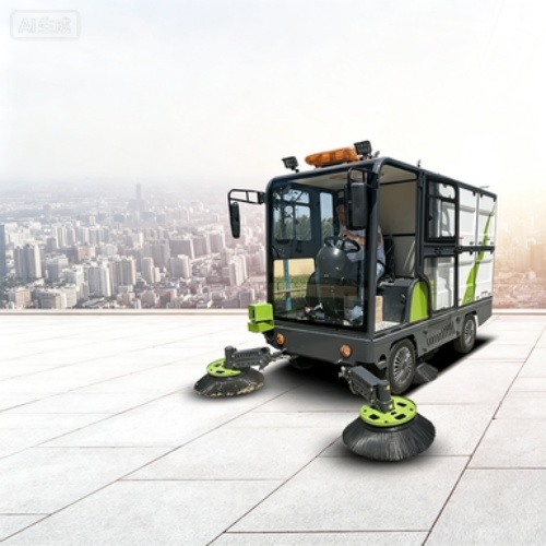 Ride‑on Industrial Electric Road Sweeper for Street Debris Collection & Road Cleaning