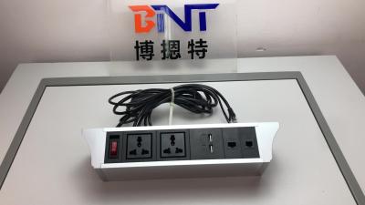 BNT Aluminum alloy hanging under table mounted table power socket