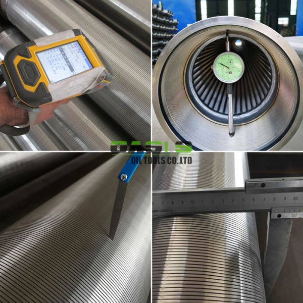 stainless steel wire wrapped screen wedge wire water well screen 325mm with welding ring joint for sand control and formation protection