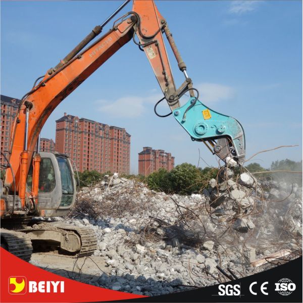 BEIYI hydraulic pulverizer attachments reinforcing steel breaker for Building