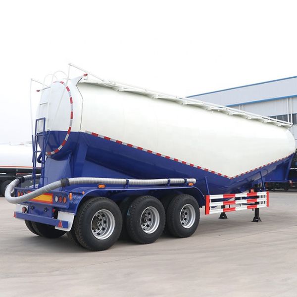 Mineral Powder Transport 3 Axles 45cbm Cement Semi Trailer Tank Truck with Fuwa Axle
