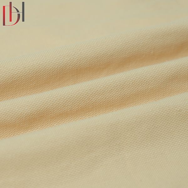 High Quality Comfortable Breathable Rib Plain Dyed 96% Cotton 4% Spandex Jersey Polo Pearl Fabric