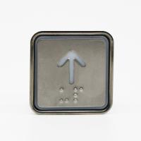 Square DC24V/12V stainless steel elevator button with Braille