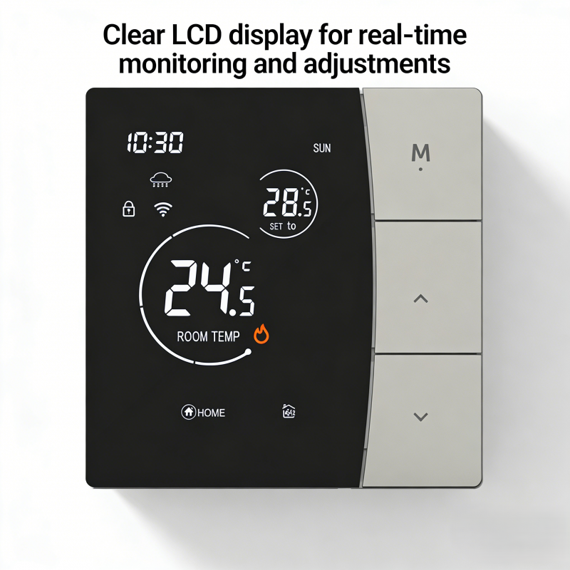 Smart Thermostat with 16A Electric Heating Wi-Fi Connectivity and ±1℃ Temperature Accuracy