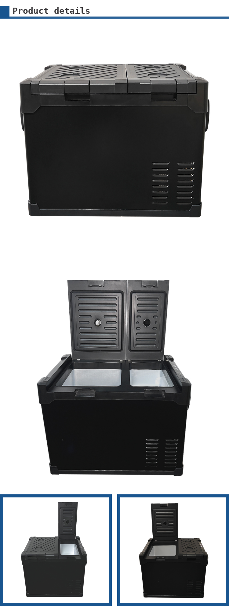 Type de décongélation manuel Décongélation 12/24V réfrigérateur de voiture portable à courant continu pour les aventures en plein air