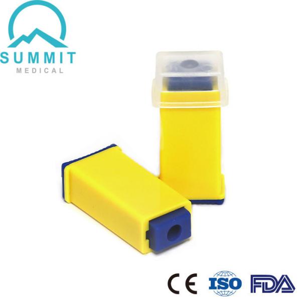 Sterile Safety Lancet with One Hand Operation, 26G 1.8mm, Yellow, 100 Pieces