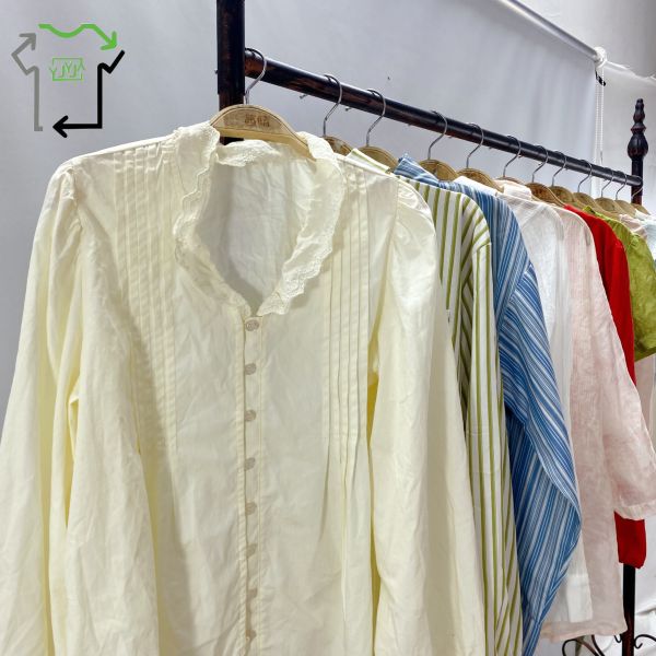 Vintage Women's Used Summer Clothing Mixed Style Summer Shirts Comfortable Bulk Bales