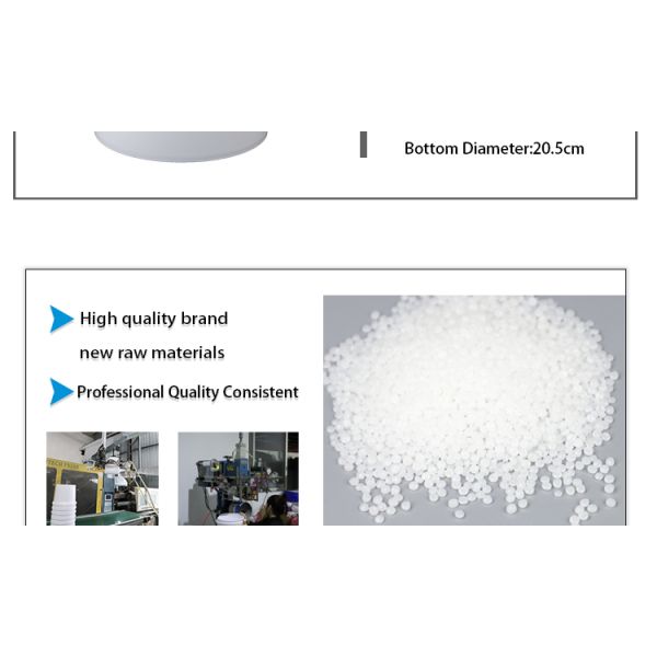 CMYK White 5 Gallon 20 Litre Paint Bucket With Lid Plain Lacquered