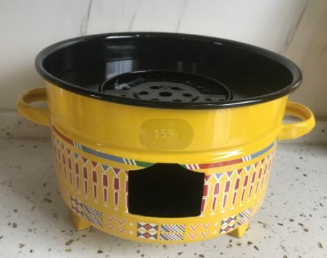 Eco Friendly Enamel Tableware Teapot Sets Saudi Type Colorful Traditional Patterns