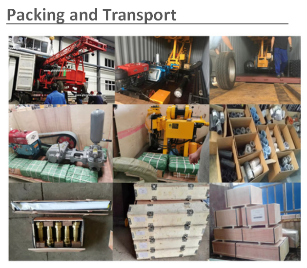Hydraulic  Core Drilling Rig With 18hp Diesel Engine