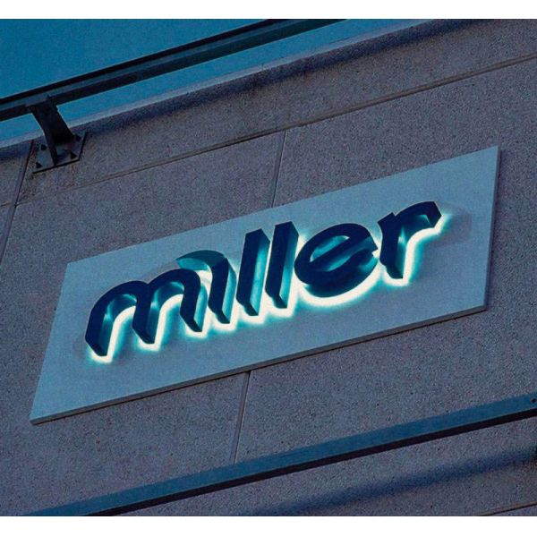 3d Company Name Outdoor Circular Logo Customacrulic Led Sign Backlit Box Illuminated Light Letters