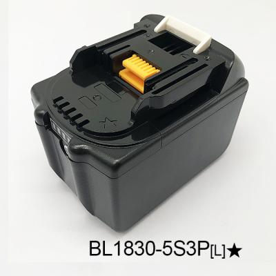 Bateria recarregável sem fio para ferramenta elétrica de íon de lítio Makita BL1830 carregador