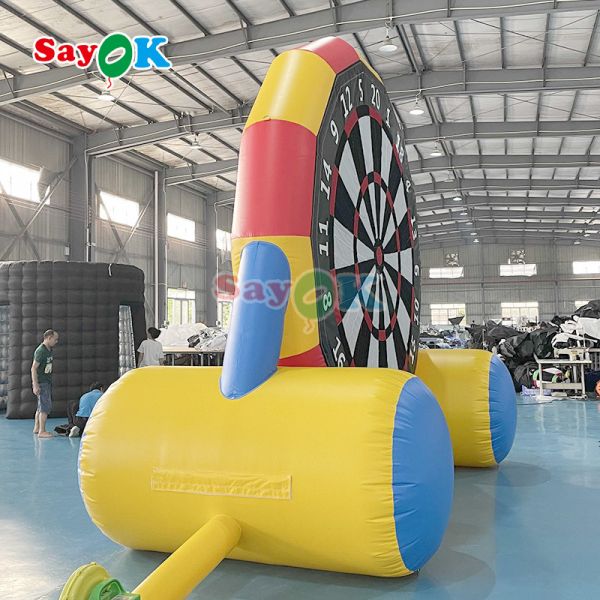 Inflatable Axe Throwing Game Inflatable Ball Toss Target Dart Board Inflatable Football Dartbaord For Sport Events