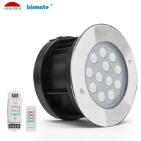 Lumières sous-marines menées extérieures changeantes de VDE de lumière de piscine de couleur de SS316 18W DC24V
