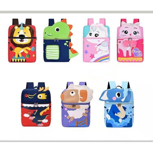 Polyester Kids School Backpack Bag 3d Mermaid Cartoon