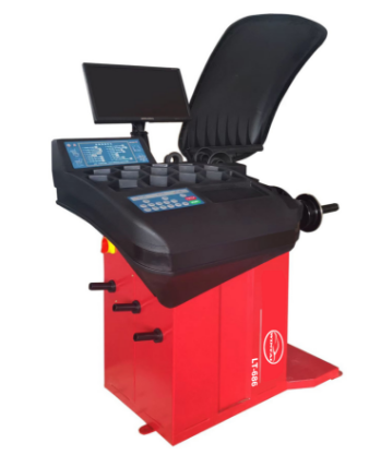 Display LCD Máquina de balanceo de neumáticos de automóviles Eje de alargamiento de alta precisión Balanceador automático de ruedas Función de posicionamiento infrarrojo Balanceador de neumáticos