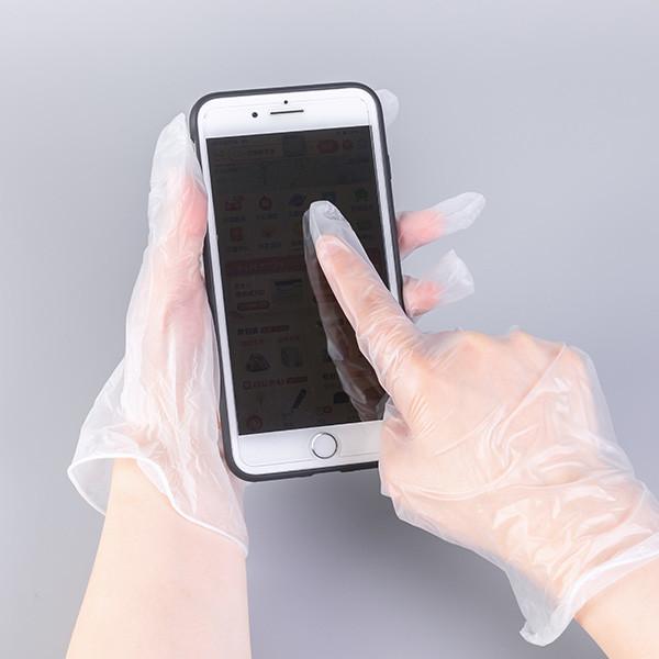 Clear Transparent Thick Protective Disposable PVC Gloves